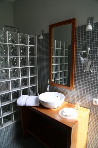 Koupelna v ubytování Le Grand Duc