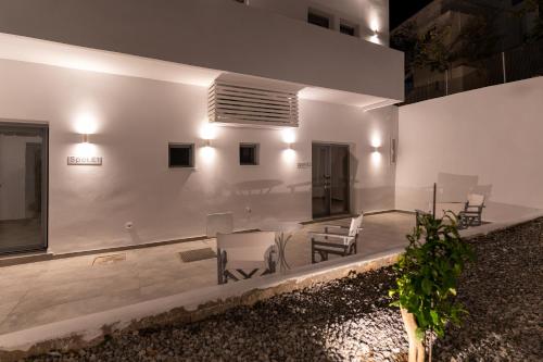 Χώρος καθιστικού στο Bedspot Apartments Astipalaia