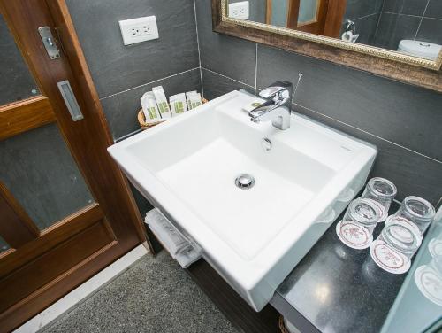 Salle de bains dans l'établissement Cloud Villa
