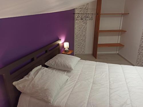 Postel nebo postele na pokoji v ubytování Gite 6 personnes La Floiracaise