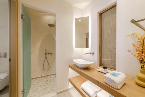 Koupelna v ubytování Opalia Suites