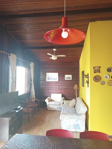 Ein Sitzbereich in der Unterkunft Casa Riviera