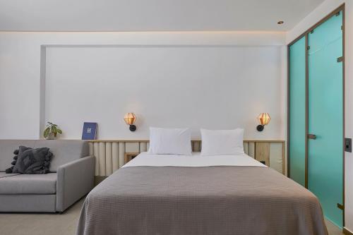Mare Suitesにあるベッド