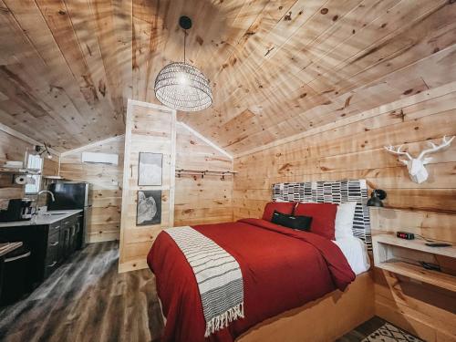 Kuchyň nebo kuchyňský kout v ubytování Cabin #4 Studio W Kitchenette