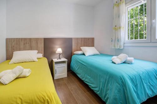 Postel nebo postele na pokoji v ubytování La alberca