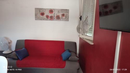 Зона вітальні в Appartamento Scerne di Pineto