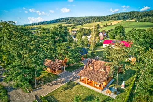Landskap semula jadi dekat dengan rumah percutian