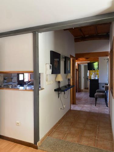 Dapur atau dapur kecil di Agradable chalet rústico
