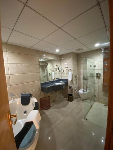 Koupelna v ubytování City Center Hotel