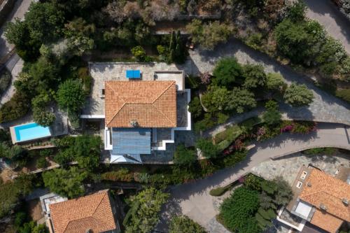 Luxury villa by the beach с высоты птичьего полета