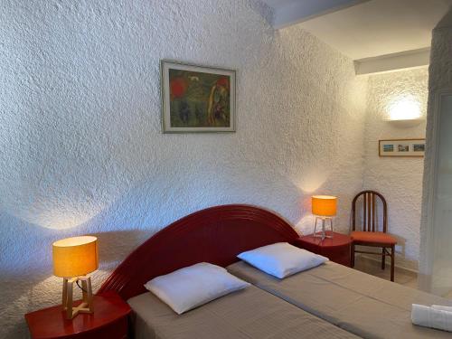 Χώρος καθιστικού στο Les Lodges de la Plage U Dragulinu
