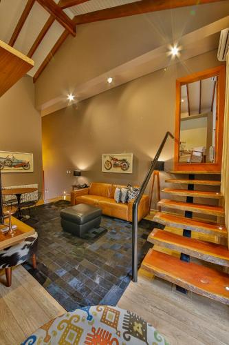 Ruang duduk di Hotel & Spa Saint Michel