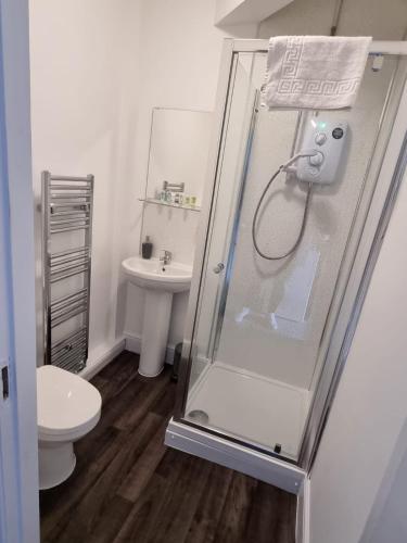 Grey Stone Studio Apartments tesisinde bir banyo