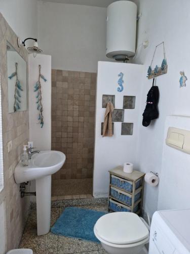 Kupaonica u objektu Casa Aresula