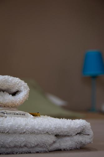 Ένα ή περισσότερα κρεβάτια σε δωμάτιο στο Caminos Hostal