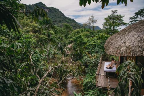 Landskap semula jadi dekat dengan resort