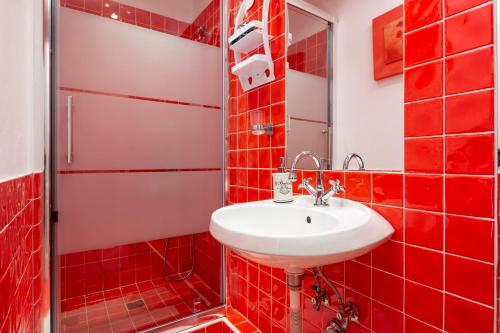 Koupelna v ubytování Casa Doina