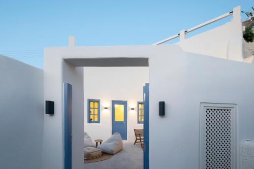 Balkón nebo terasa v ubytování Acave Santorini Suites