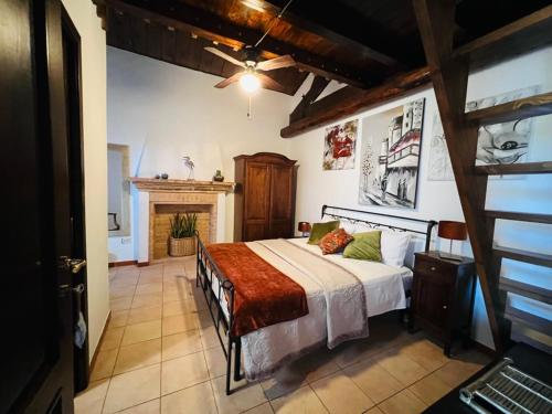 Posteľ alebo postele v izbe v ubytovaní Locanda del Sole