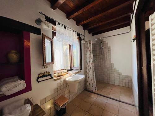 Kúpeľňa v ubytovaní Locanda del Sole