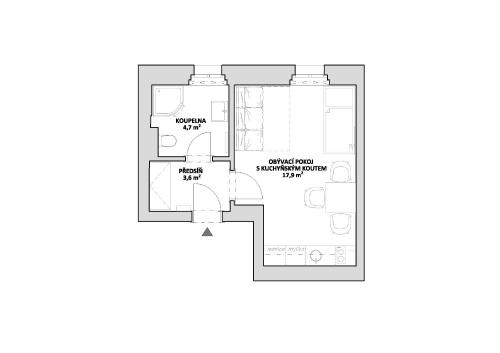 Vila Jáchymovの見取り図または間取り図