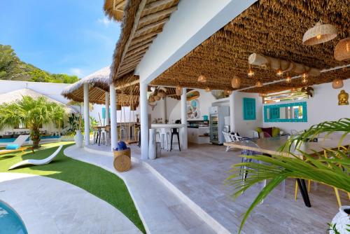 Patio nebo venkovní prostory v ubytování Villa Palapa Samui