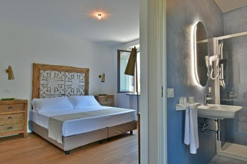 Koupelna v ubytování San Anton Hotel