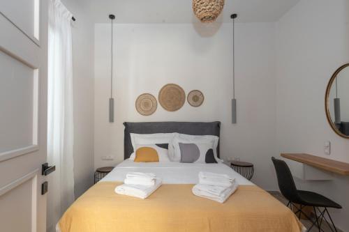 Un ou plusieurs lits dans un hébergement de l'établissement Camara Luxury Apartments (Standard Apartment)