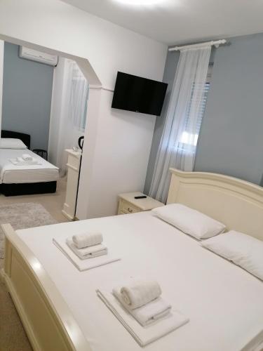 Hotel Garny Plesoにあるベッド