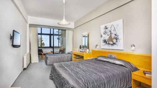 Postel nebo postele na pokoji v ubytování Troodos Hotel & Spa