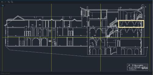 a schematic drawing of the colosseum at Spillenberg House Main Property 2024 in Levoča