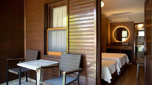 Postel nebo postele na pokoji v ubytování Fener Motel