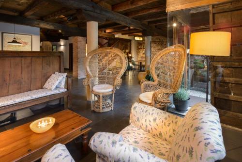Гостиная зона в Hotel Rural Iribarnia