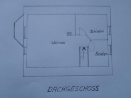 un plan d'étage d'une pièce avec un diagramme dans l'établissement Triton II, à Hohwacht