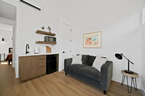 Ruang duduk di The Bungalows at Zion