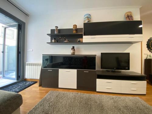 Η κουζίνα ή μικρή κουζίνα στο Apartamento playa de Bueu