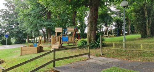 a park with a playground in a park at 3 Manor Villas Newquay in Newquay