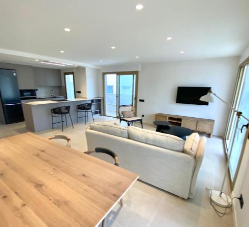 Kuchyň nebo kuchyňský kout v ubytování Acacias Suites Apartments Salou