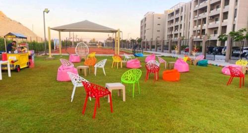 Zahrada ubytování شاليه فندقي بقرية جراند هيلز الساحل الشمالي Grand Hills North Coast كود E45 للعائلات فقط