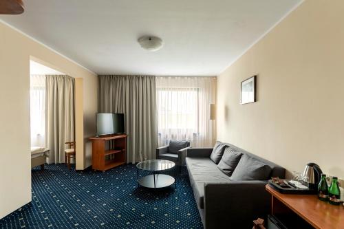 Χώρος καθιστικού στο Hotel Almarco
