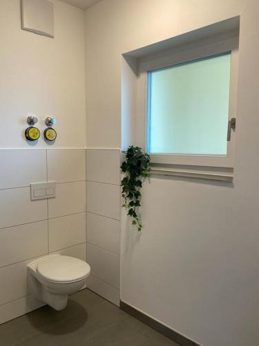 Koupelna v ubytování Gästehaus Hoppegarten