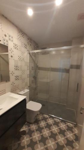 Ванная комната в Apartamento CampoMar