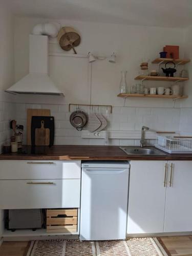 Kuchyňa alebo kuchynka v ubytovaní Õdus korter roheluses - A cozy apartment in a greenery - contactless check-in