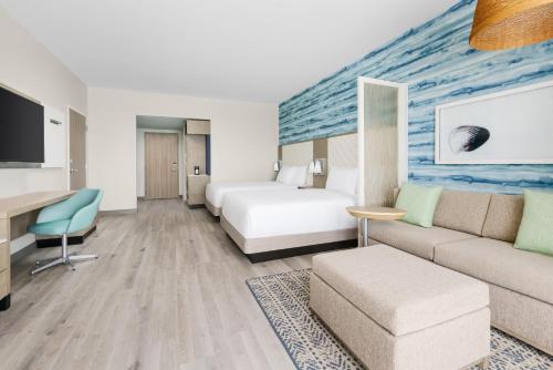 Katil atau katil-katil dalam bilik di Hyatt Place Panama City Beach - Beachfront