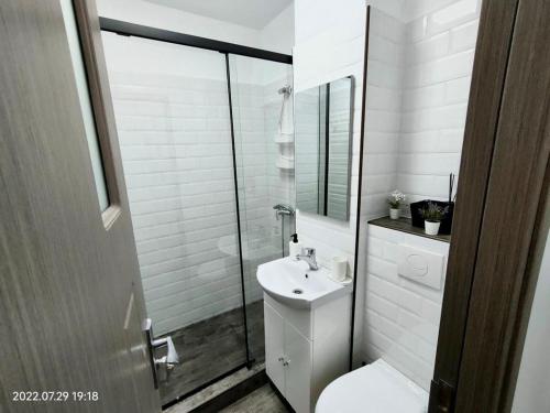 Koupelna v ubytování Lavanda Studio