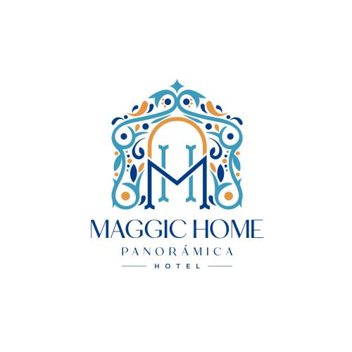 a logo for a mosque with a dome and a letter m at Hotel Spa Maggic Home Panorámica in Guanajuato