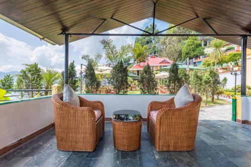 Balkón nebo terasa v ubytování Udaan Nirvana Resort, Darjeeling