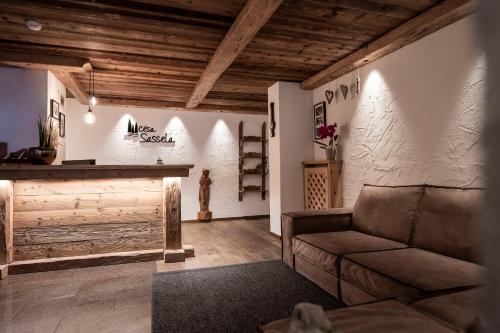 Posezení v ubytování Residence Cesa Sassela