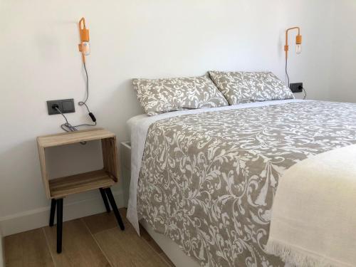 Posteľ alebo postele v izbe v ubytovaní As Barxas Playa
