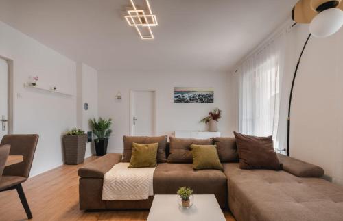 Χώρος καθιστικού στο Apartman Luka